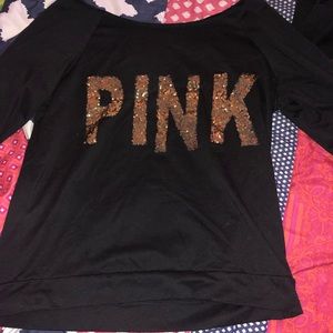 Victoria secret/ pink off the shoulder shirt